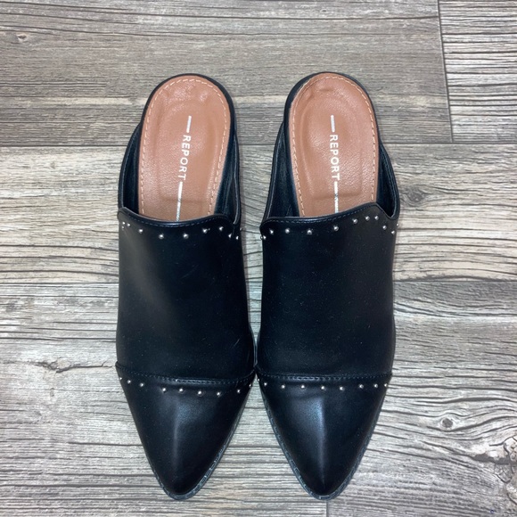 Report Block Heel Mules with Studs - Picture 3 of 3